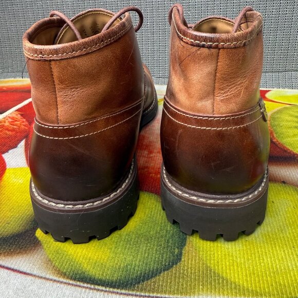 Clarks Mens Size 13M Brown Leather Montacute Chukka Boots Stylish & Comfortable